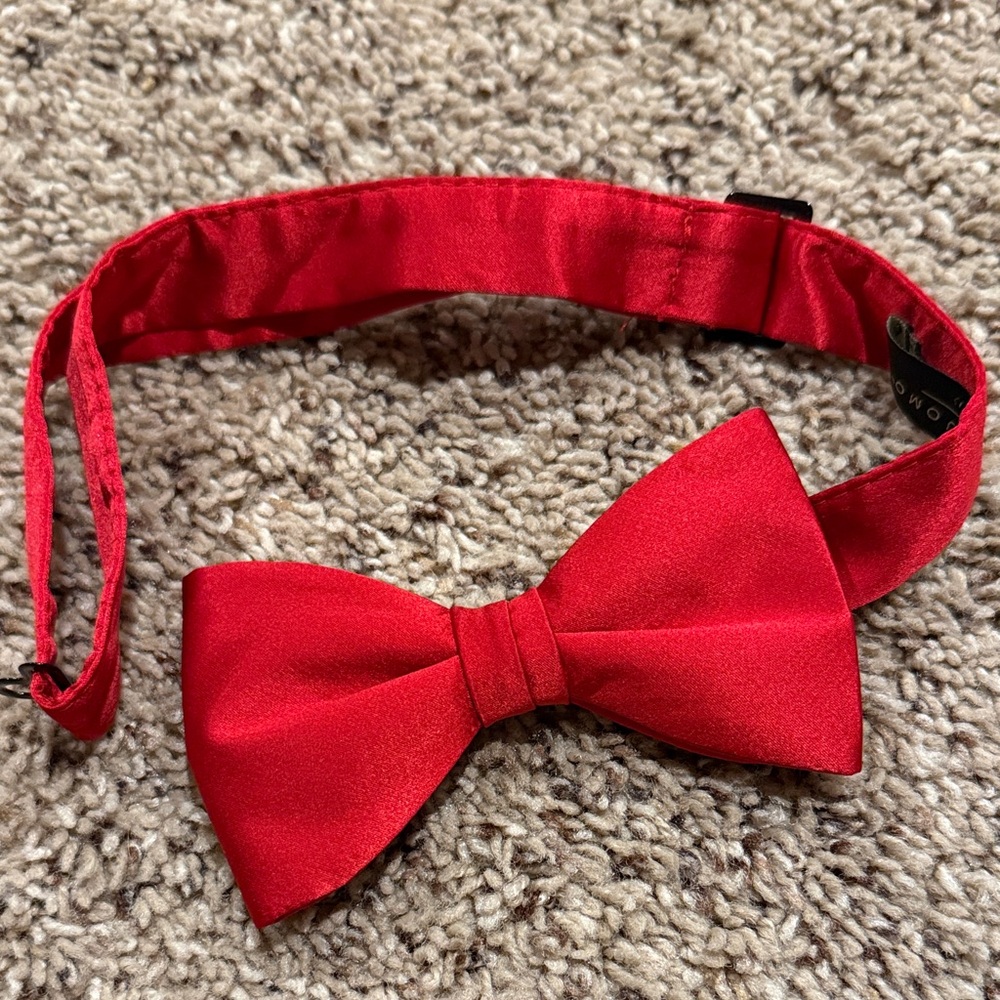 Pronto Uomo Kids Red Bow Tie